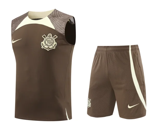 Conjunto Corinthians Marron - Treino 