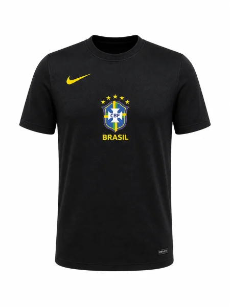 Camisa Brasil Preto Dri-FIT