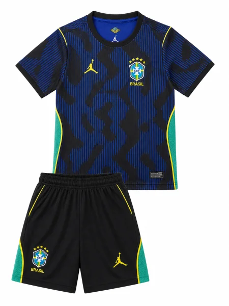 Conjunto Infantil Brasil Azul 2026